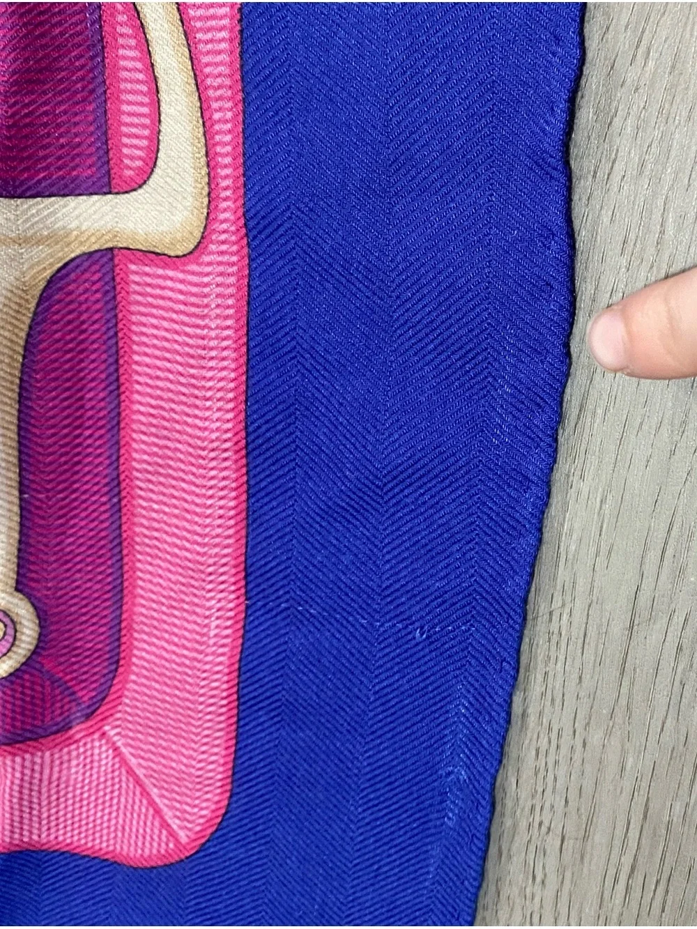 Rani Arabella printed cashmere silk wool stirrups large scarf - FLAWED read